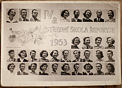 IV a & b Štrední Škola Řeporyje 1953